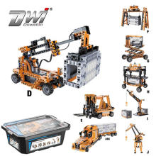DWI Induction Motor Education Truck Set Block Building from Cada DIY Kit